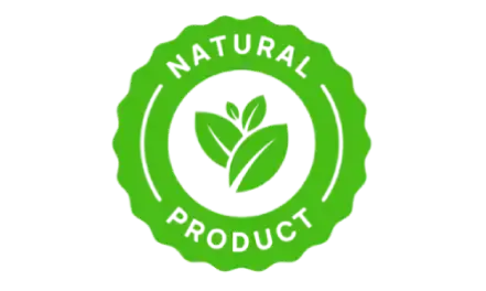 Made with natural plant based ingredients badge